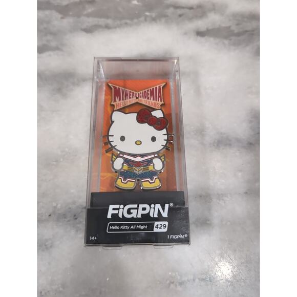 FiGPiN #429 My Hero Academia Hello Kitty All Might, Premium Display Case, Unlock - Picture 1 of 5